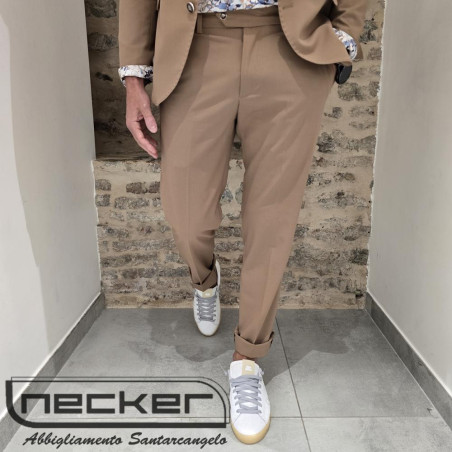 PANTALONE ABITO 7200 CAMMELLO