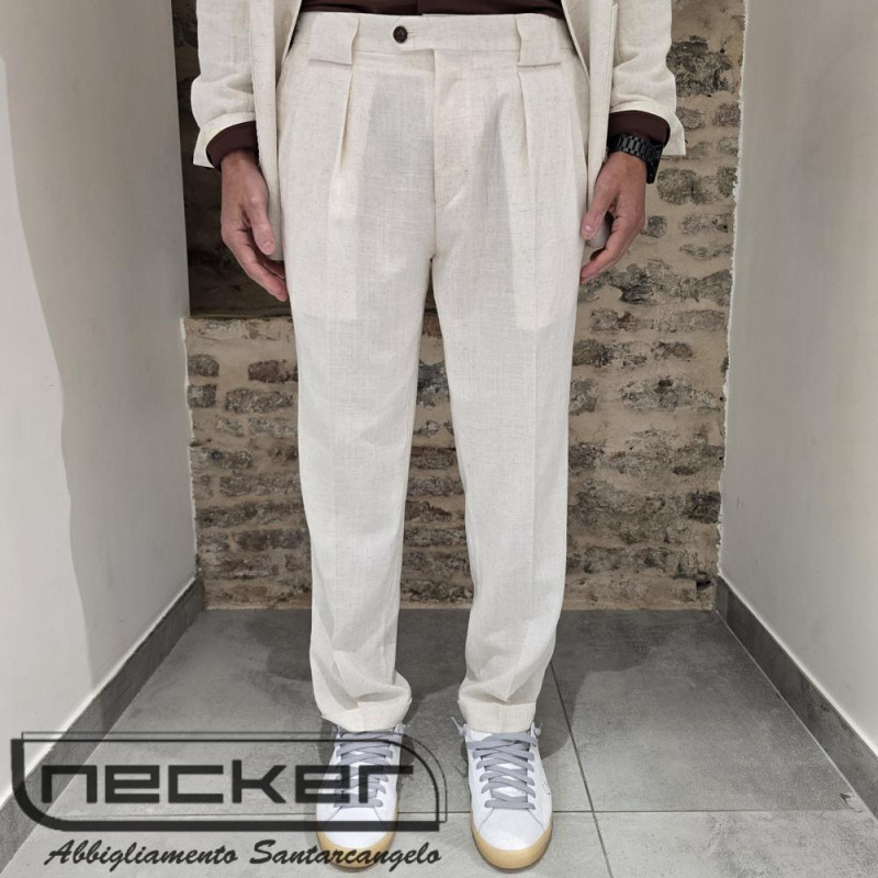PANTALONE ABITO 2691 ECRU