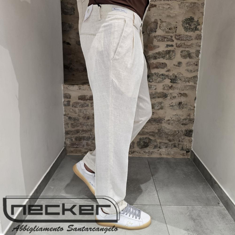 PANTALONE ABITO 2691 ECRU