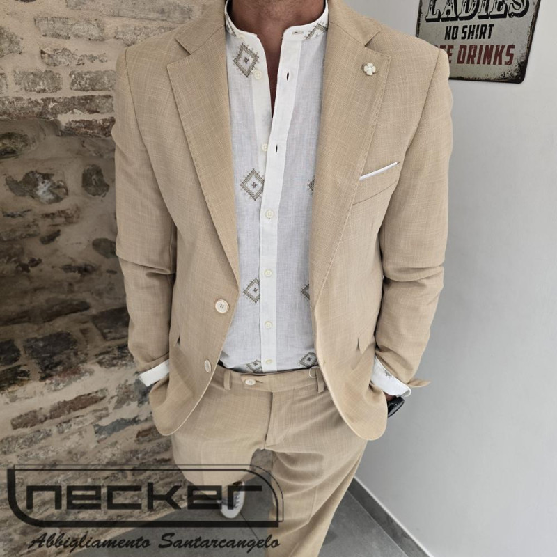 GIACCA ABITO BEIGE A02