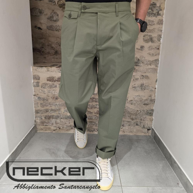 PANTALONE VERDE CRETI 6008