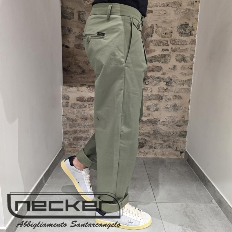 PANTALONE VERDE CRETI 6008