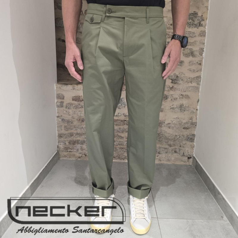 PANTALONE VERDE CRETI 6008