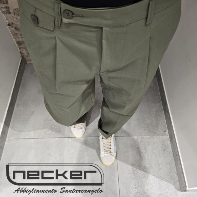 PANTALONE VERDE CRETI 6008