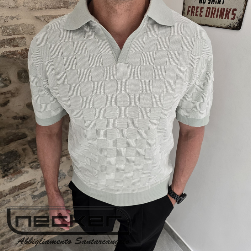 POLO MILAS AQUA GREY 0069