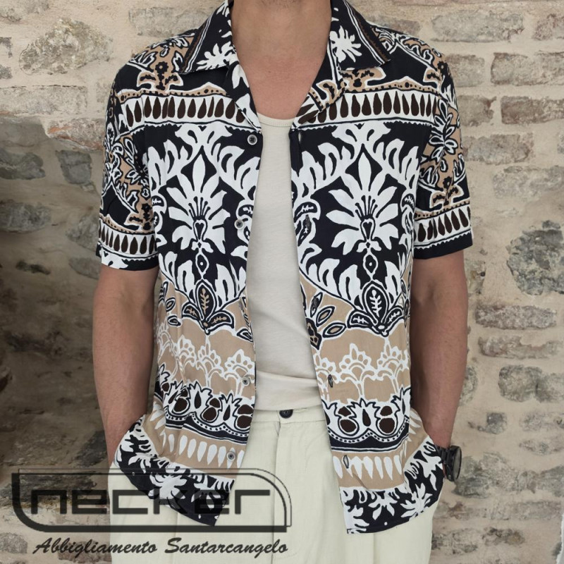CAMICIA MANICA CORTA BROWN S26CA