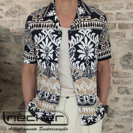 CAMICIA MANICA CORTA BROWN S26CA