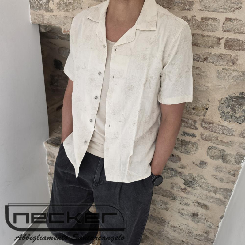 CAMICIA MANICHE CORTE BEIGE S14CA