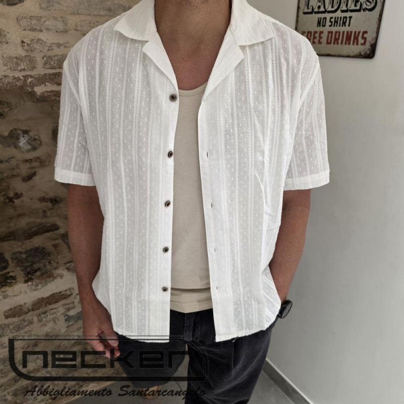 CAMICIA MANICHE CORTE BTC06036