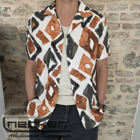 CAMICIA MANICHE CORTE MAORI O16
