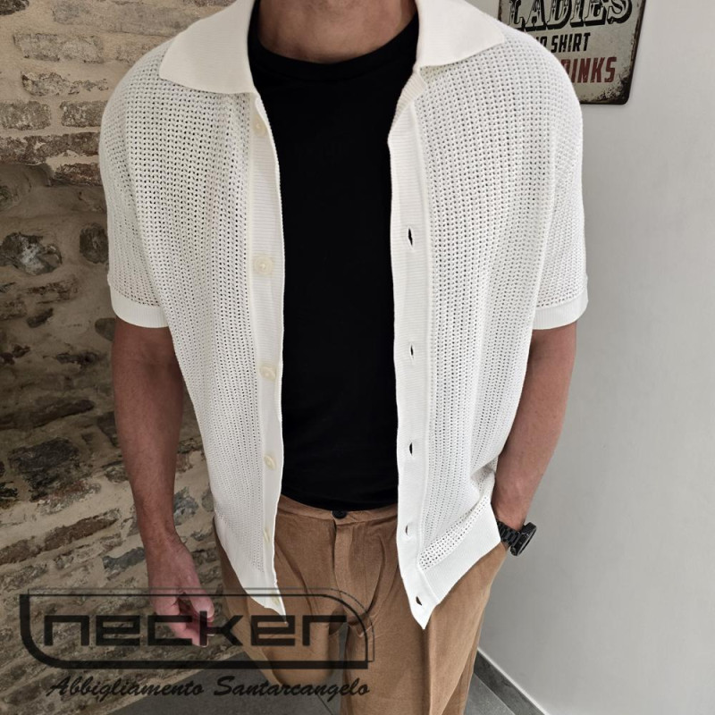 POLO CARDIGAN EGRET SHANE 1371