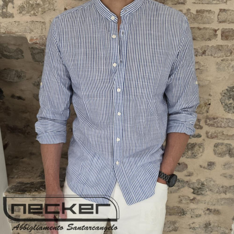 CAMICIA BLU 7758