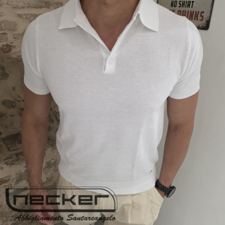 POLO 10005 BIANCO FILO DI COTONE