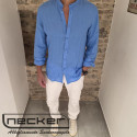 CAMICIA LINO AZZURRO C03