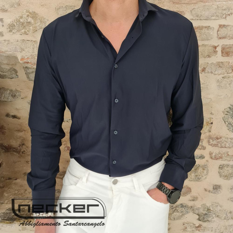 CAMICIA 10CA NAVY