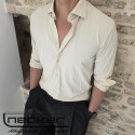 CAMICIA 10CA BEIGE NO IRON