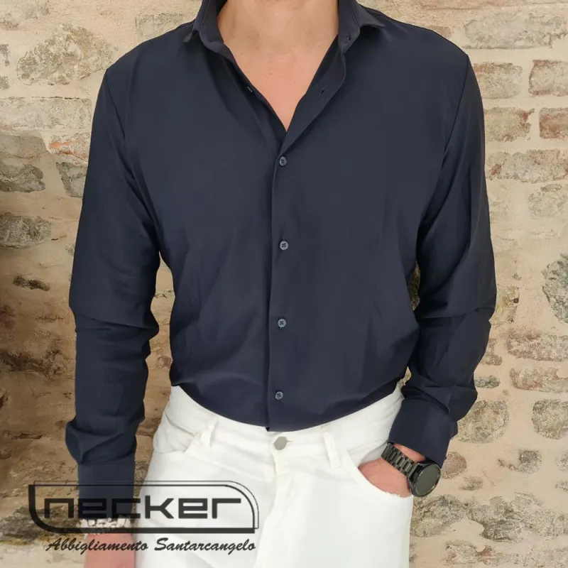 CAMICIA 10CA NAVY