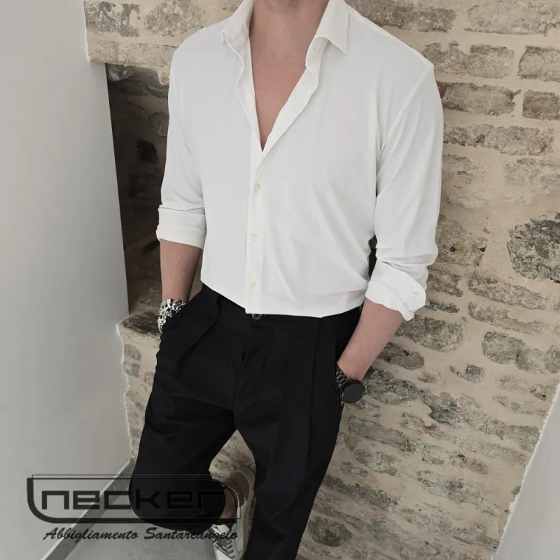 CAMICIA NO IRON 10CA WHITE