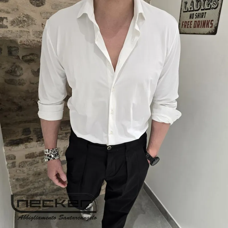 CAMICIA NO IRON 10CA WHITE