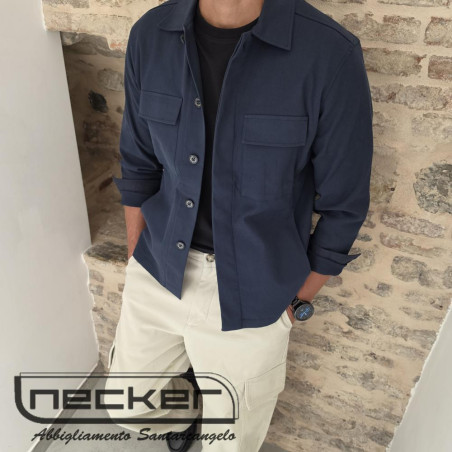 OVERSHIRT CLUB G3 BLU