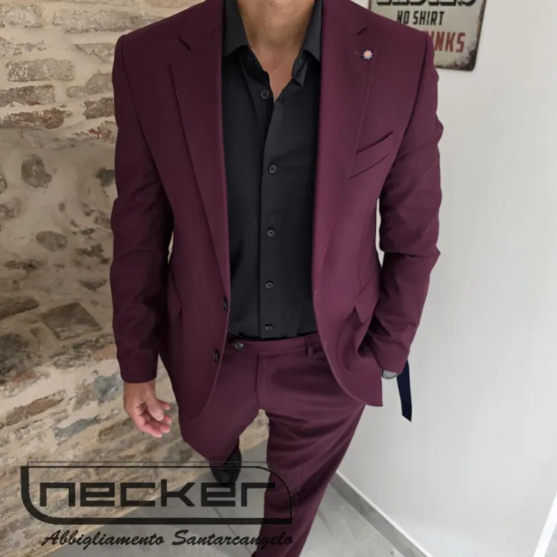 GIACCA ABITO AB7200 BORDEAUX