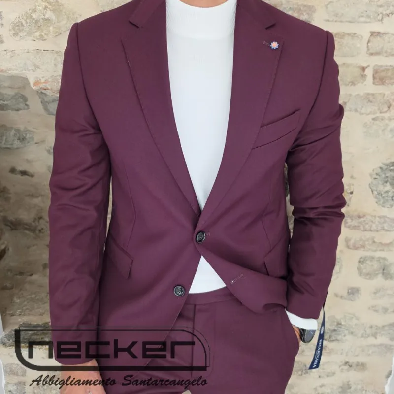 GIACCA ABITO AB7200 BORDEAUX