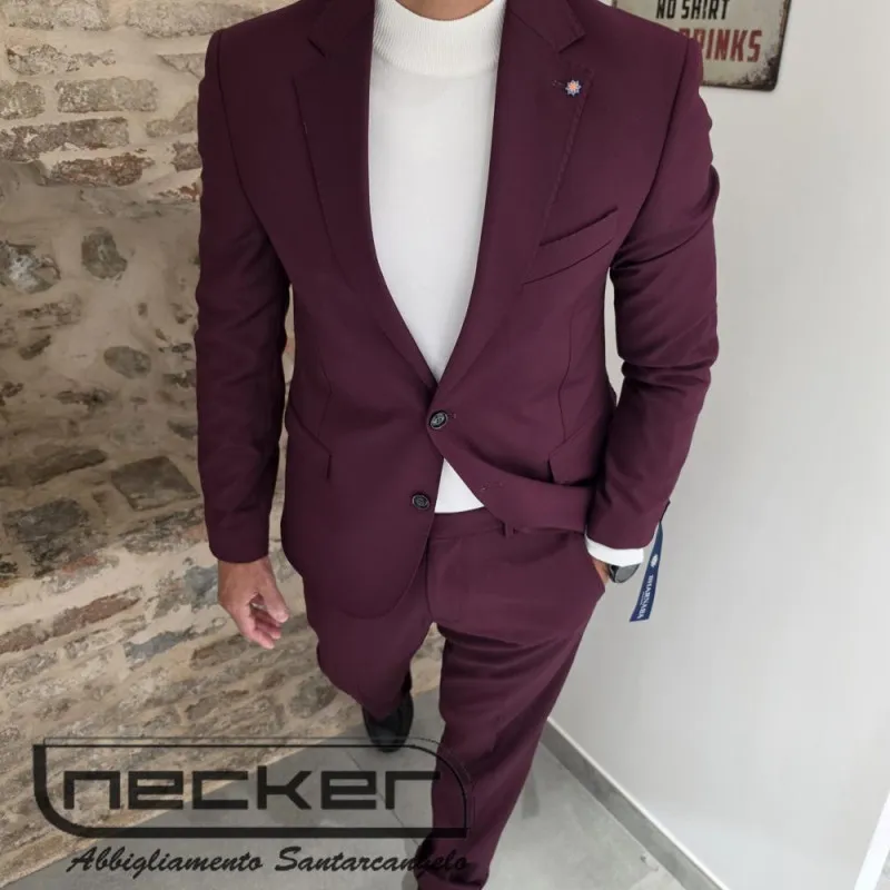 GIACCA ABITO AB7200 BORDEAUX