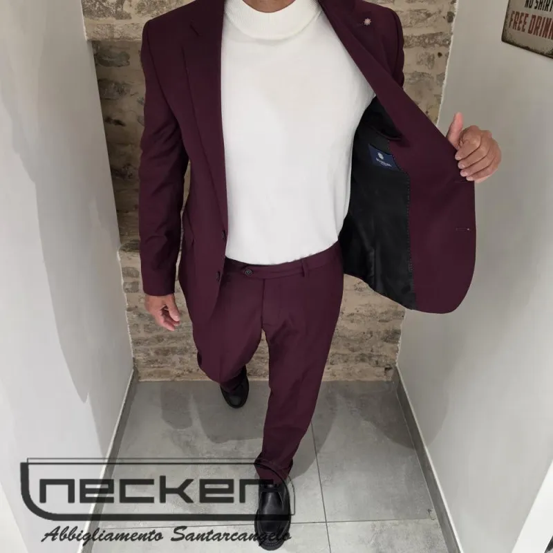 GIACCA ABITO AB7200 BORDEAUX