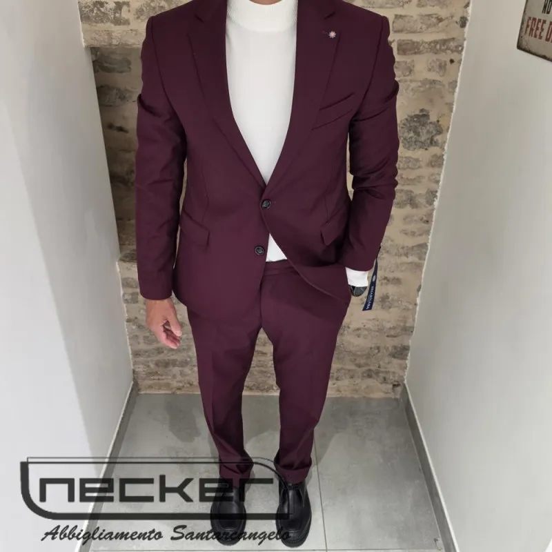 GIACCA ABITO AB7200 BORDEAUX