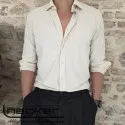CAMICIA 10CA BEIGE NO IRON