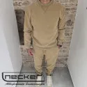 FELPA GIROCOLLO STONEWASHED 2618 FANGO