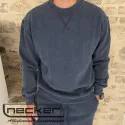 FELPA GIROCOLLO STONEWASHED 2618 BLU