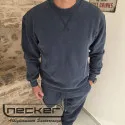 FELPA GIROCOLLO STONEWASHED 2618 BLU