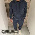 FELPA CAPPUCCIO STONEWASHED 2619 BLU