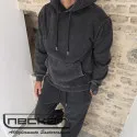 FELPA CAPPUCCIO STONEWASHED 2619 NERO