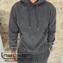 FELPA CAPPUCCIO STONEWASHED 2619 NERO