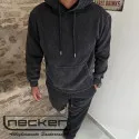 FELPA CAPPUCCIO STONEWASHED 2619 NERO