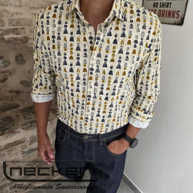 CAMICIA NEU6 717 COFFE BR.