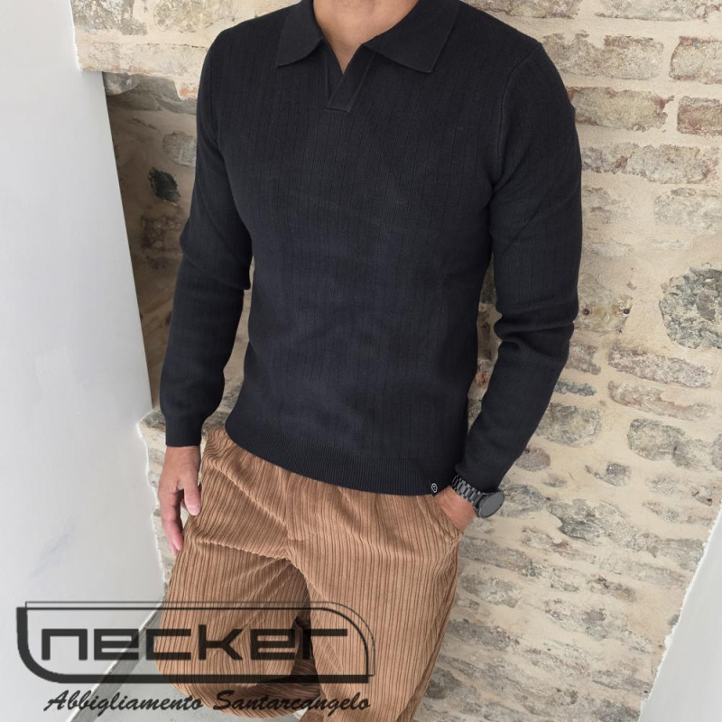 MAGLIA M06348 NERO