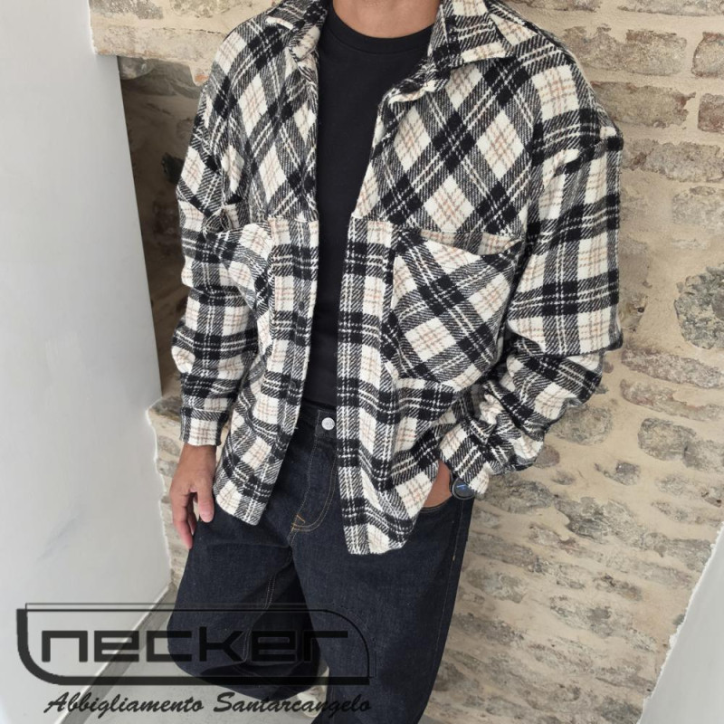 OVERSHIRT FLANELLA SWIT NERO