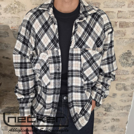 OVERSHIRT FLANELLA SWIT NERO