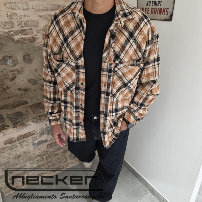 OVERSHIRT FLANELLA SWIT BEIGE