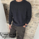 MAGLIONE GIROCOLLO BRAUN BLACK 1766