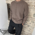 MAGLIONE GIROCOLLO BRAUN CHOCO 1766
