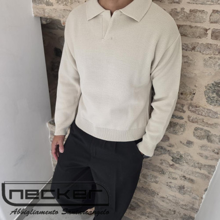 POLO MAGLIA AVORIO NJW 617