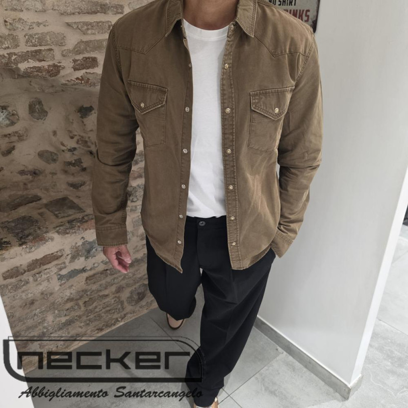 CAMICIA CAFFÈ LPC 0233