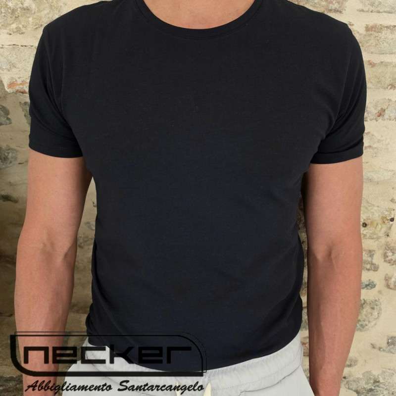 T-SHIRT PIMA COTTON 3457 BLACK