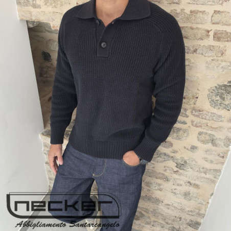 POLO PIM KNIT BLACK 2736