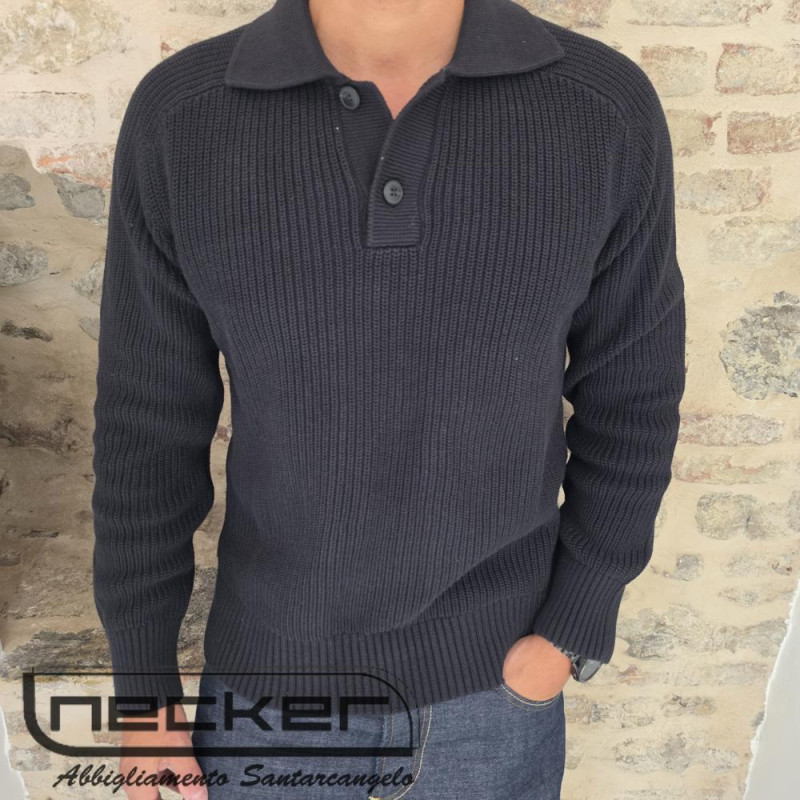 POLO PIM KNIT BLACK 2736