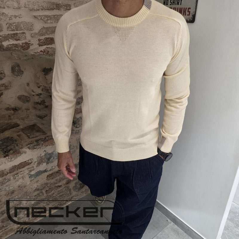MAGLIA GIROCOLLO IVORY 25 MG 125